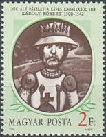 (1988-015) Марка Венгрия "Карл Роберт (1308-1342)"    Короли Венгрии II Θ