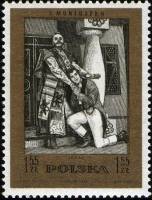 (1972-040) Марка Польша "Идеал (оперетта)"    100 лет со дня смерти Станислава Монюшко III O