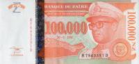(,) Банкнота Заир 1996 год 100 000 новых заиров "Мобуту Сесе Секо"   UNC