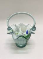 Конфетница цветное стекло Гутная техника 