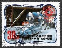 (1984-017) Марка Северная Корея "Кирхнер ГДР"   Победители зимних ОИ 1984, Сараево III Θ