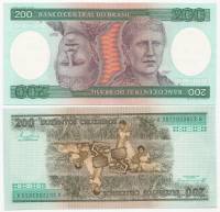 (1981) Банкнота Бразилия 1981 год 200 крузейро "Изабелла"   UNC