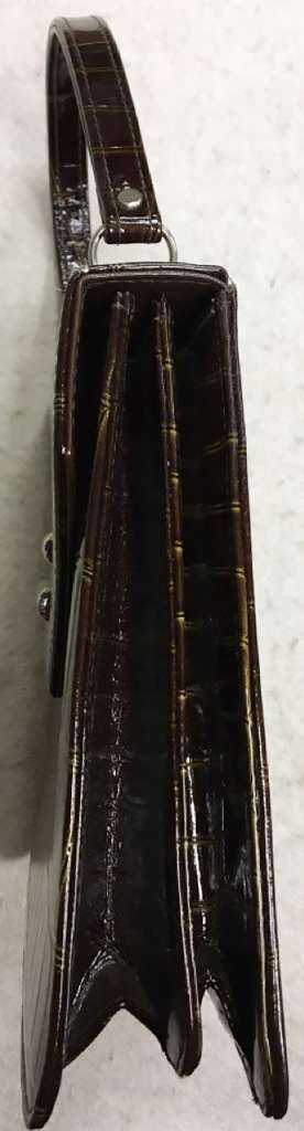 Сумка женская и кошелёк из лаковой экокожи (сост. на фото)