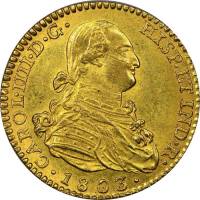 (№1788km435.1) Монета Испания 1788 год 2 Escudos (Мадриде Короновали М - МФ,ФА,мА)