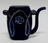 Бюветница Кружка Поильник для минеральной воды Старая русса керамика, 10*12 см. (сост. на фото)
