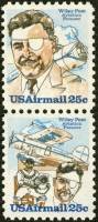 (№1979-1408) Лист марок США 1979 год "Уайли Пост", Гашеный