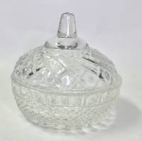 Масленка с крышкой хрусталь СССР 