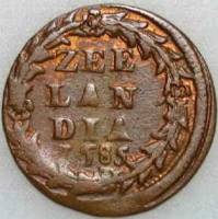(№1680km55) Монета Нидерланды 1680 год 1 Duit (1/8 Stuiver)