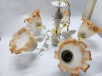 Люстра потолочная 5 плафонов (сост. на фото)
