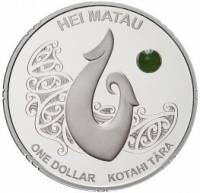 (№2012km351) Монета Новая Зеландия 2012 год 1 Dollar (Маори Искусства)