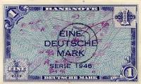 (№1948P-2b) Банкнота ФРГ 1948 год "1 Deutsche Mark"