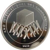  Монета Бразилия 2012 год 50     Биметалл (Серебро - Ниобиум)  UNC
