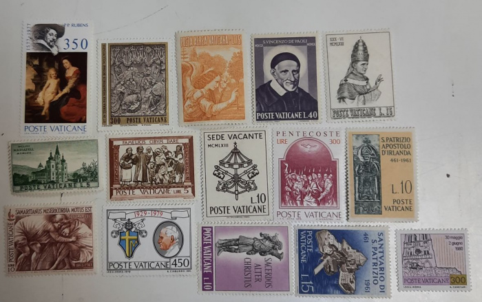 (--) Набор марок Ватикан &quot;15 шт.&quot;  Негашеные  , II O