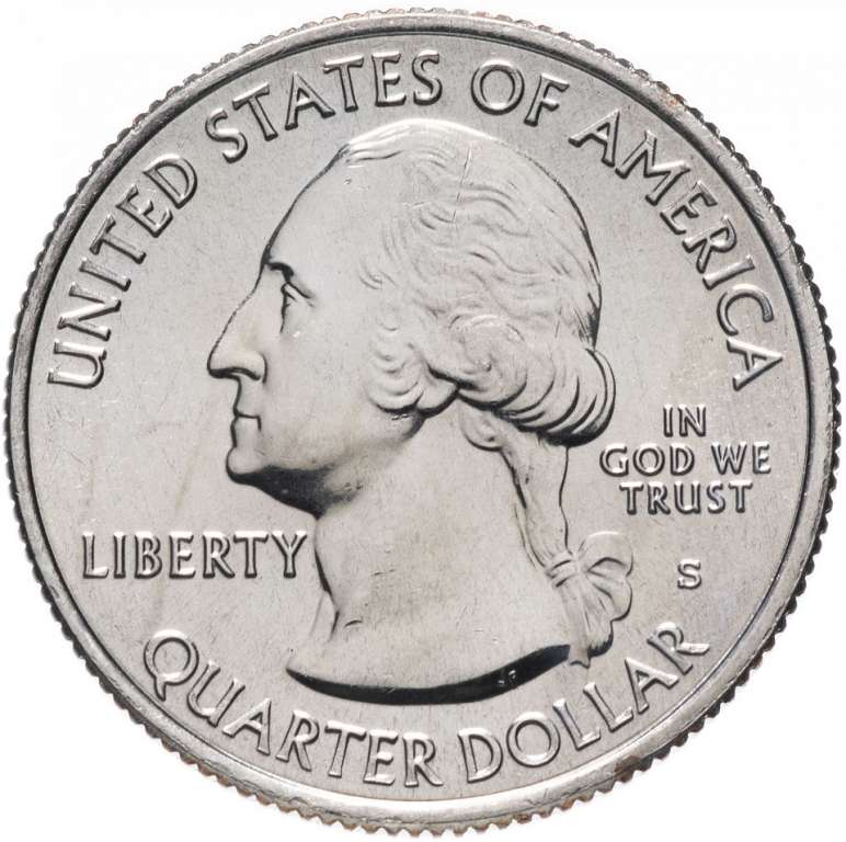 015s Монета США 2012 год 25 центов Денали  Медь-Никель  UNC