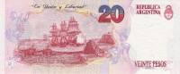 (№1994P-343b.1) Банкнота Аргентина 1994 год "20 Pesos"