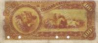 (№1887P-S214b) Банкнота Уругвай 1887 год "100 Pesos"