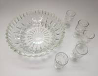 Салатник и 5 рюмок хрусталь СССР