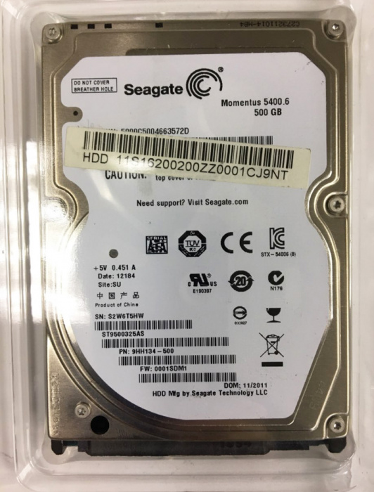 Жёсткий диск 500 Gb (сост. на фото)