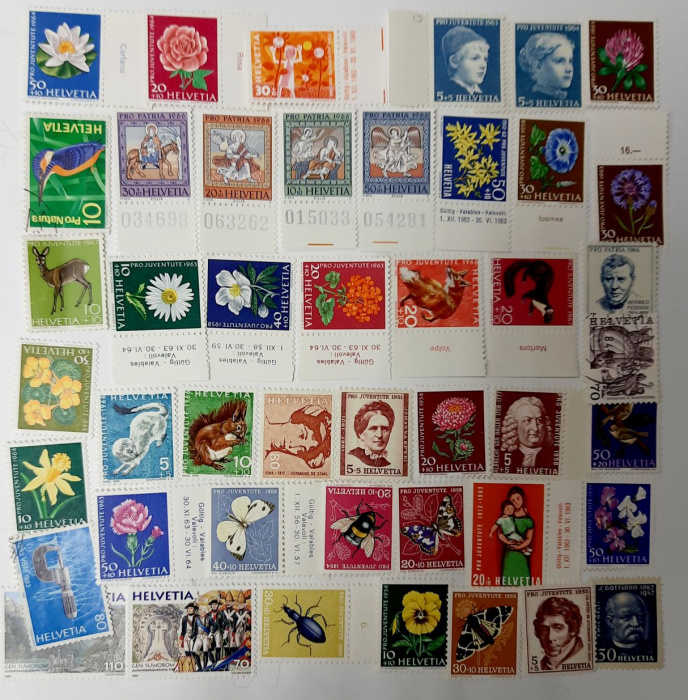 (Смесь годов--) Набор марок Швейцария &quot;40 шт.&quot;  Негашеные  , III O
