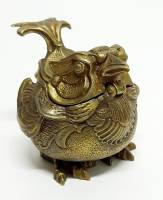 Шкатулка "Птица", авторская работа, латунь, 8*7 см, новая