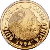 (№1994km192) Монета Южная Африка 1994 год 1 Ounce (Натура - Лев)