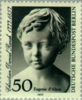 (1977-010) Марка Германия (ФРГ) "Бюст мальчика"    Кристиан Раух III Θ