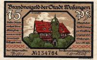 (№1921) Банкнота Германия 1921 год "75 Pfennig"