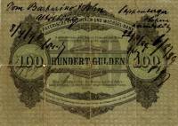 (№1870P-S165) Банкнота Германия 1870 год "100 Gulden"