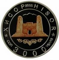 () Монета Таджикистан 2015 год 100  ""   Биметалл (Серебро - Ниобиум)  UNC