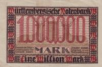 (№1923P-S986) Банкнота Германия 1923 год "1,000,000 Mark"