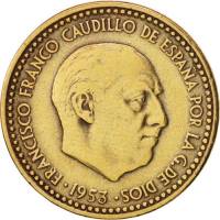 () Монета Испания 1946 год 1  ""   Бронза  UNC