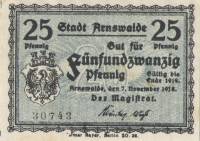(№1918) Банкнота Германия 1918 год "25 Pfennig"