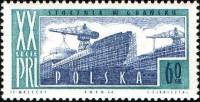 (1964-049) Марка Польша "Верфь в Гданьске"   20 лет Польской Народной Республике №2 I Θ