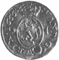 (№1666km80) Монета Норвегия 1666 год 1/2 Ducat