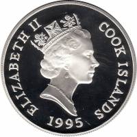 () Монета Острова Кука 1995 год 5 долларов ""  Серебро (Ag)  UNC