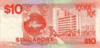 () Банкнота Сингапур 1988 год 10  ""   UNC
