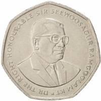 (№1997km61) Монета Маврикий 1997 год 10 Rupees