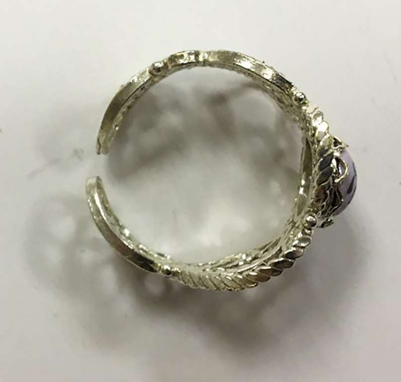 Перстень "Финифть", серебрение (сост. на фото)