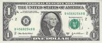 (2003B) Банкнота США 2003 год 1 доллар "Джордж Вашингтон"   UNC