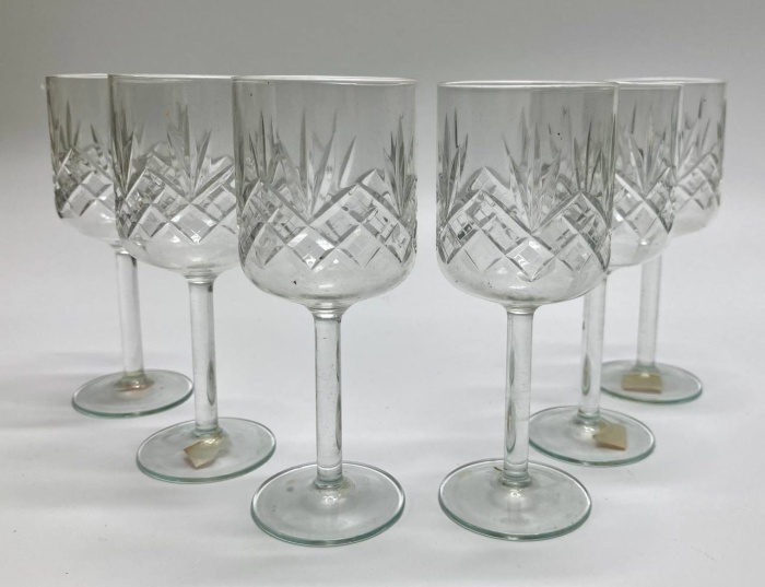 Рюмки на ножке, хрусталь, СССР, 6 шт