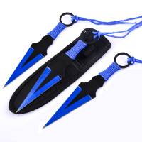 Тренировочные ножи Kunai метательные, 3 штуки, в чехле, новые