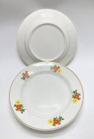 Тарелки суповые цветы, ЗИК Конаково, СССР, 5 шт