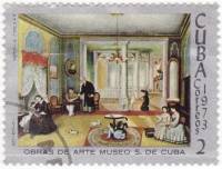 (1973-054) Марка Куба "Резиденция Батисты"    Музей в Сантьяго-де-Куба III Θ