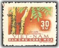 (1962-009) Марка Вьетнам "Лаконосный сумах"   Растения III O
