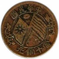 (№1920y306.1) Монета Китай 1920 год 10 Cash