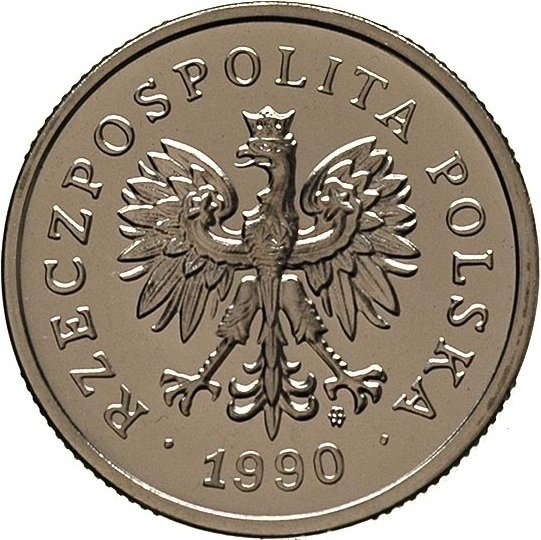 () Монета Польша 1990 год 1  &quot;&quot;    AU