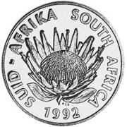 (№1992km146) Монета Южная Африка 1992 год 1 Protea (Centenal чекана)