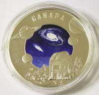 (2009) Монета Канада 2009 год 30 долларов "Год астрономии"  Серебро Ag 925  PROOF