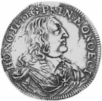 (№1652km22.1) Монета Монако 1652 год frac12; Ecu