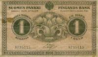 (1916) Банкнота Финляндия 1916 год 1 марка  Basilier - Thesleff  UNC